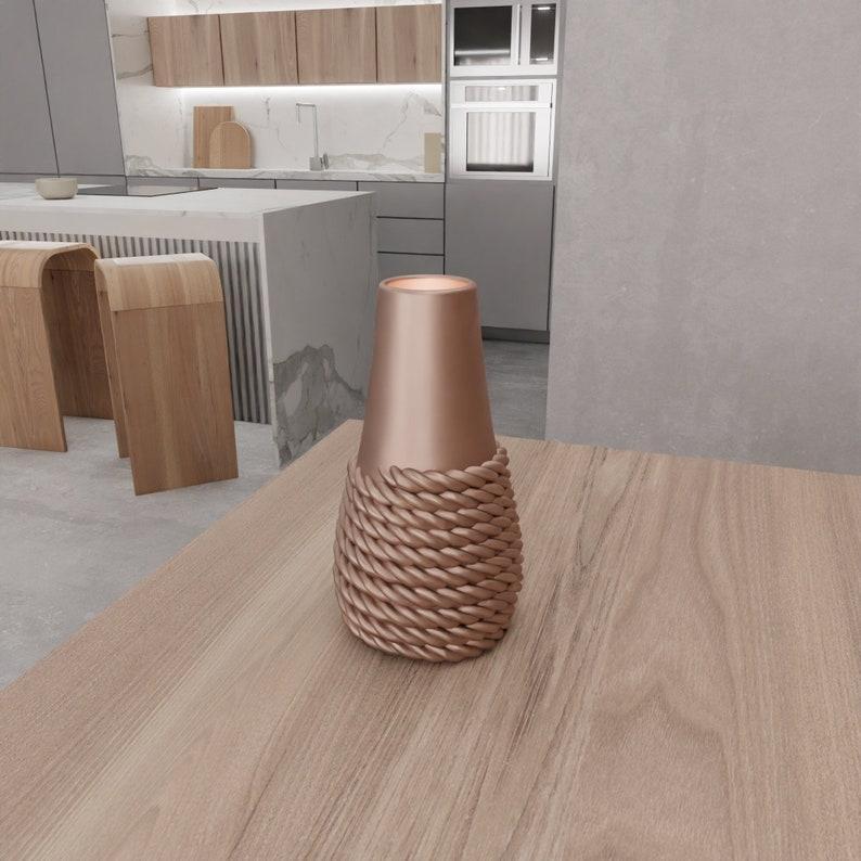 3D Wicker Mesh Vase as Stl File & Valentines Gift, 3D Printing, Rustic Vase, Wicker Decor, Gift for Girlfriend, Plant Holder, Wicker Pitcher
