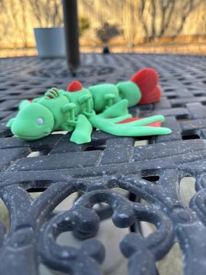 Articulated Multi-color Fish Dragon!