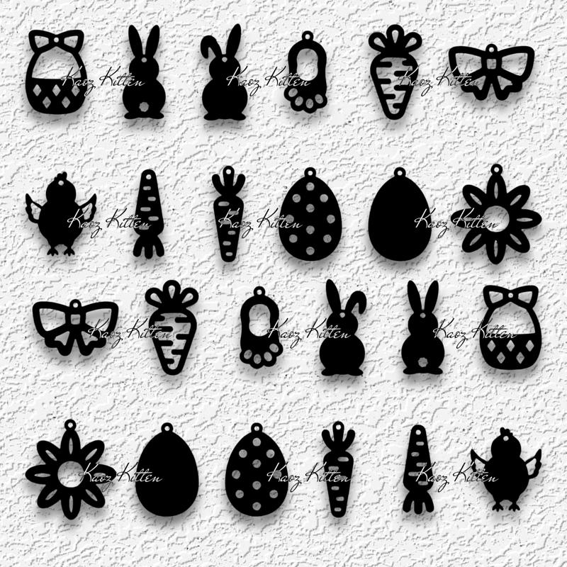 Huge Easter Earrings Pack of Spring Charms