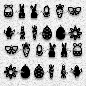 Huge Easter Earrings Pack of Spring Charms