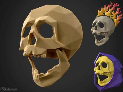 Low Poly Skull