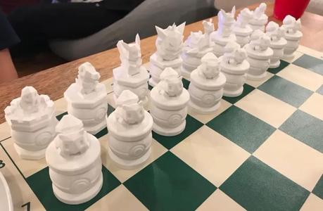 Low Poly Pokemon Chess Set