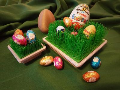 Printable Easter Grass with Planters