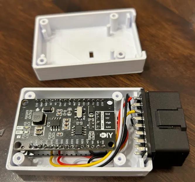 OBD2 Case For ESP32 DevKit1 & MrDIY CAN Bus Shield