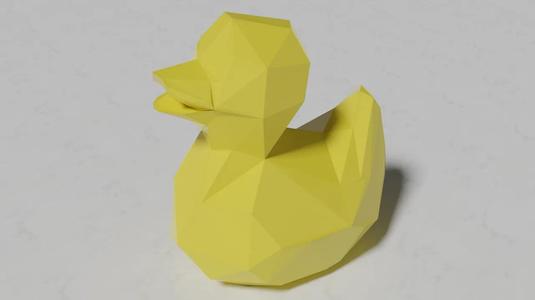 Low Poly Rubber Duck
