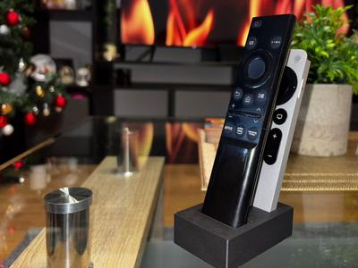 Remote control mounting system for Apple and Samsung televisions