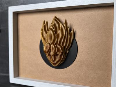 Sangoku layered sculpture