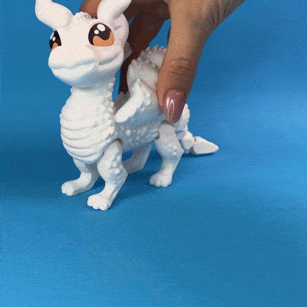 Articulated Horned Dragon, Flexi Toy Print-In-Place