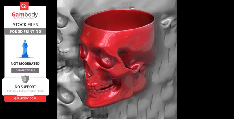 Red Skull Beer Mug