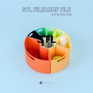 Storage and Organizer 3D STL Files, STL&3MF Files, 3D Organizator Print Files, Pen Holder 3D Printable Models