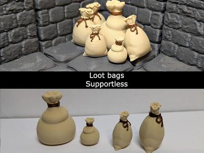 Loot bags - DND scatter terrain (supportless)