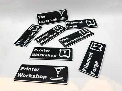 Makerspace/Workshop Signs