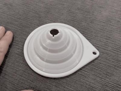 Collapsible TPU Funnel | Flat-Folding Design