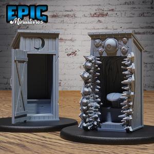 Mimic Outhouse / Covering  Creature / Evil Trap / Bandit Camp Building / Ruthless Trickster Base Structure / Dungeon Area Decoration