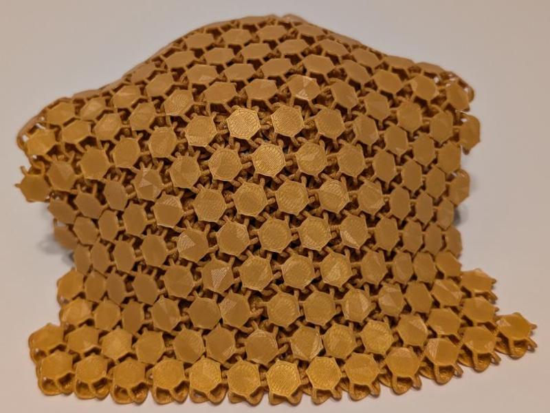 Flexible Circle Nasa Fabric GOLD