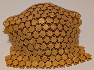 Flexible Circle Nasa Fabric GOLD