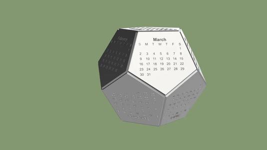 2025 Dodecahedron Calendar