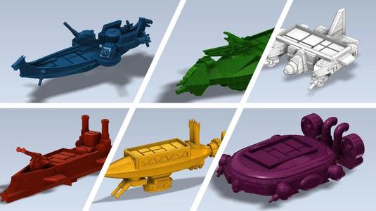 Scythe: The Wind Gambit Board game custom Airships   