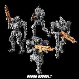 Drones + props set at 32mm and  One 100mm(Drone)