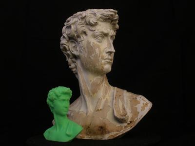 "David" Garden Sculpture in Plaster 