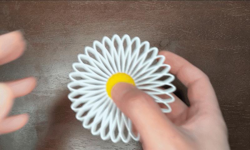 Daisy Pinwheel Fidget Spinner