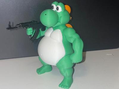 Fat Yoshi With an Ak