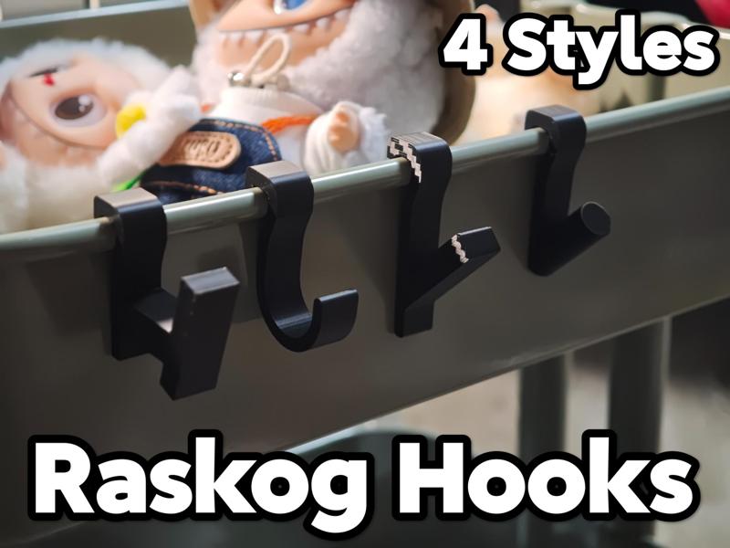 IKEA RASKOG Utility Cart Hooks V1.1 4 styles