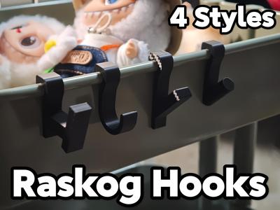 IKEA RASKOG Utility Cart Hooks V1.1 4 styles