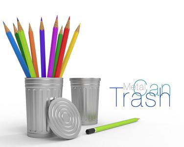 Mini Trash Can for Pencils