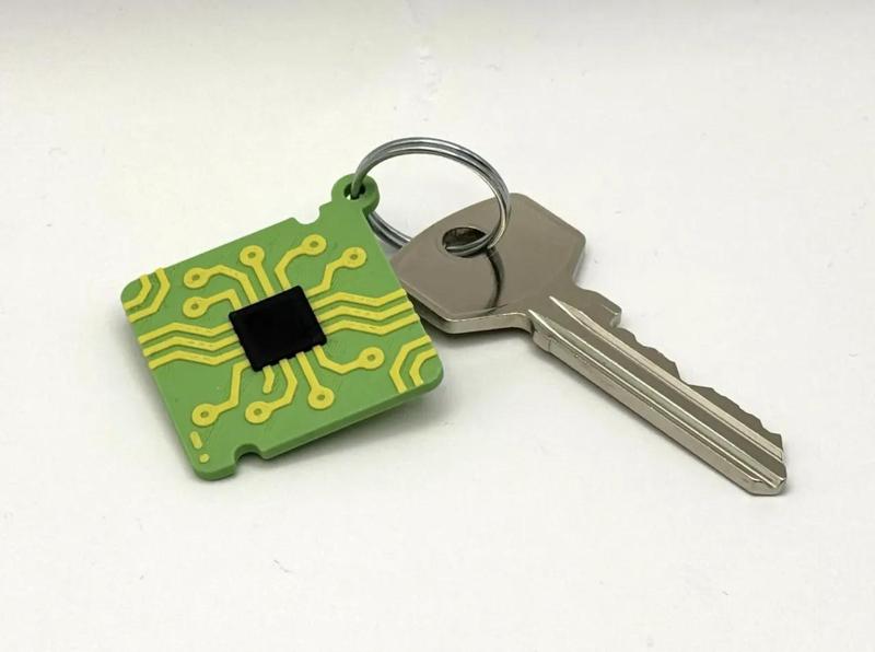 Electronics Circuit Keychain Charm