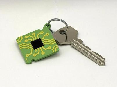 Electronics Circuit Keychain Charm