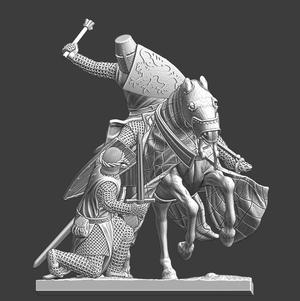 Medieval diorama – Crusader vs Crusader