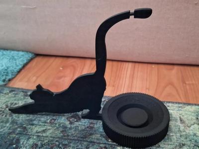 Cat tray tea bag hanger corcelain