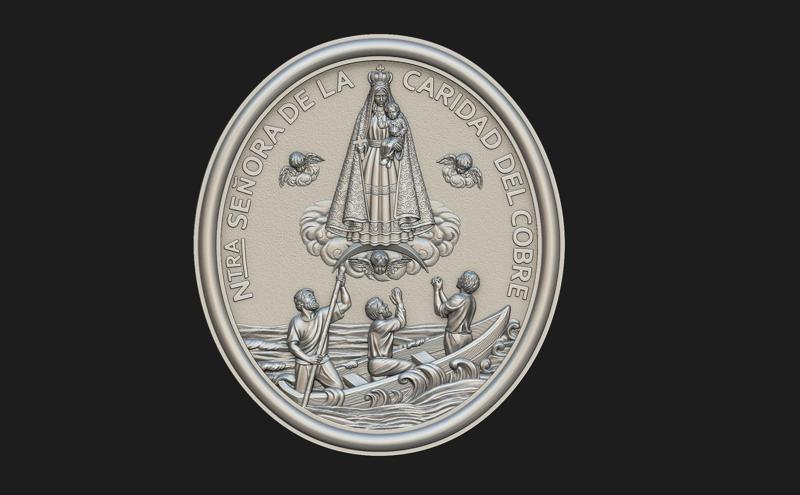 Virgen de la Caridad del Cobre Medallion