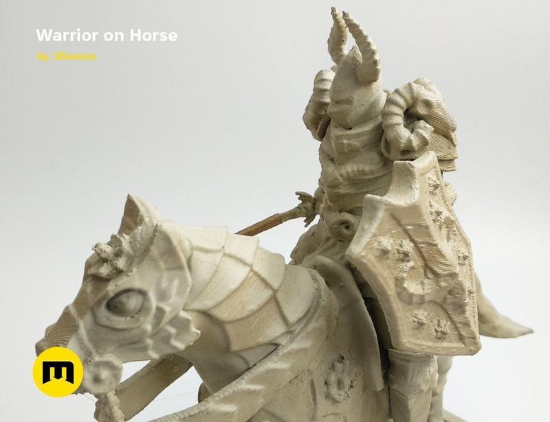 Warrior on horse – kit for 3D printing