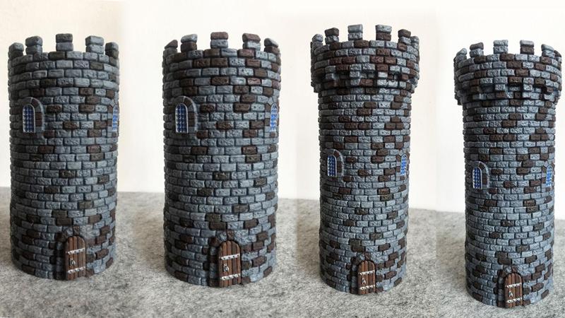Castle builder – Large round towers