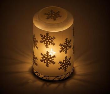 CHRISTMAS TEA CANDLE HOLDER