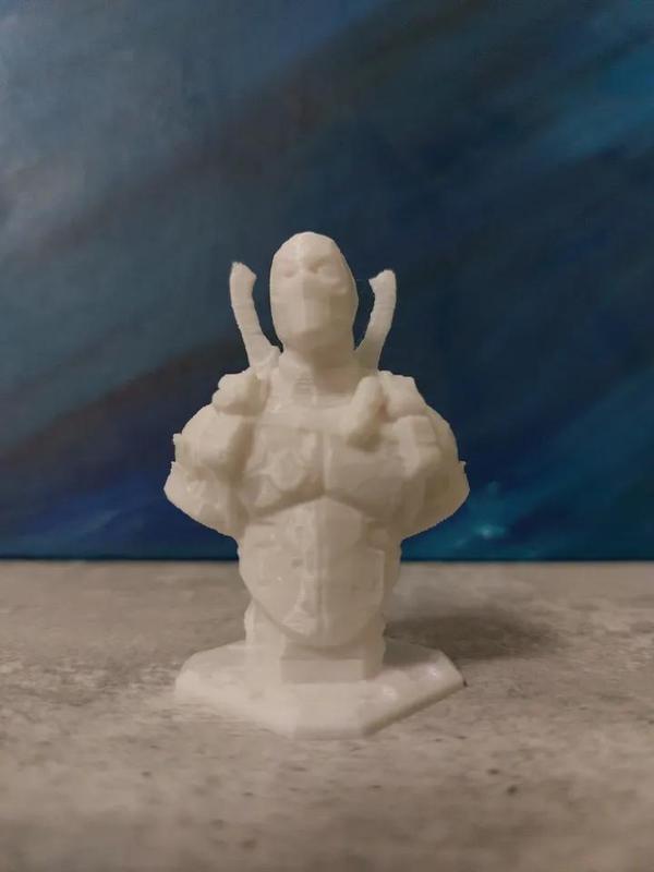 low poly Deadpool Bust