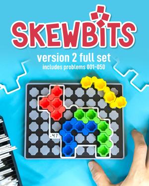SKEWBITS v2.0 Puzzle Game // Full Set w. Problems 001-050