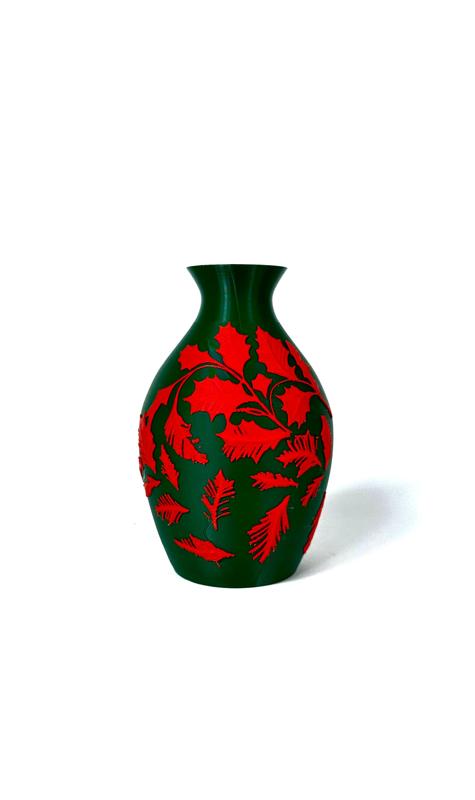Merry Bloom Vase for Christmas Home Decor