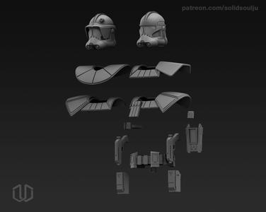 Clone Captain Parts For Ation Figures