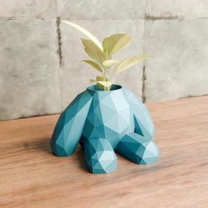 3d printing stl file planter pot idea decoration for home low poly teddy bear