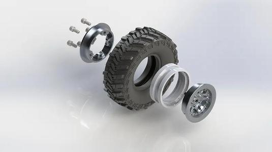 SCX24 HUTCHINSON ROCKMONSTER BEADLOCK WHEEL