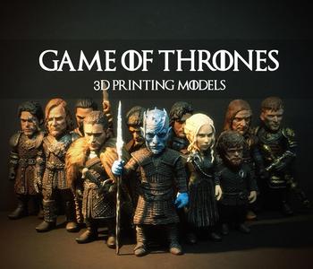 GAME OF THRONES 3D PRINTING MODEL SET 3D Model Collection