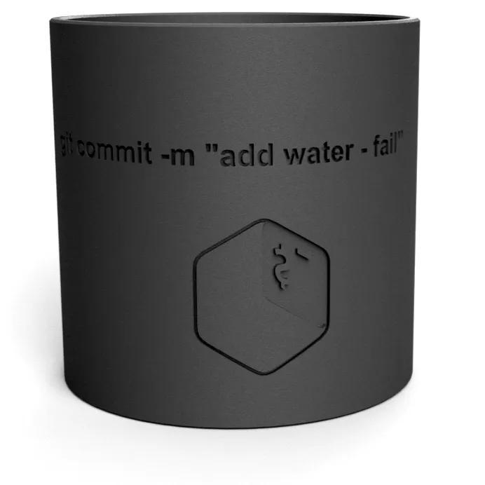 git commit -m "add water - fail" PLANT POT   