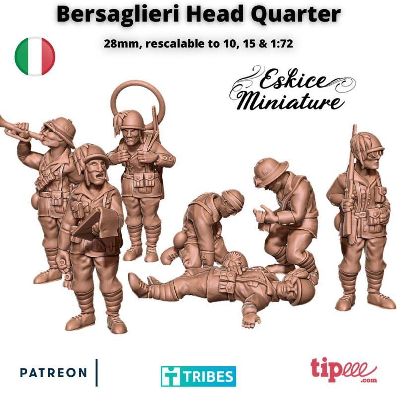 Bersaglieri HQ – 28mm