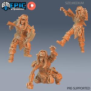 Zombie Warrior Set / Undead Soldier / Walking Dead / Graveyard Encounter