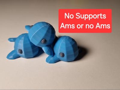 Cute Tiny Whale – Low Poly
