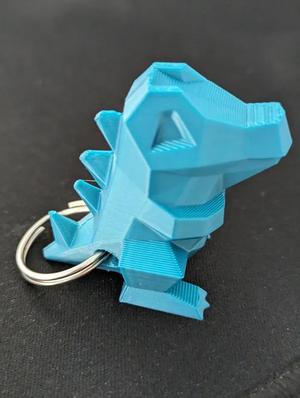 Low-Poly Totodile keychain