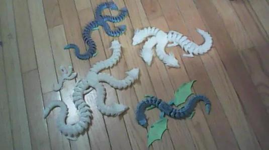 Articulated Hydra and Articulated Dragon